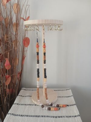 Wooden earrings E001