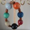 Wooden beads wrist bracelet B004