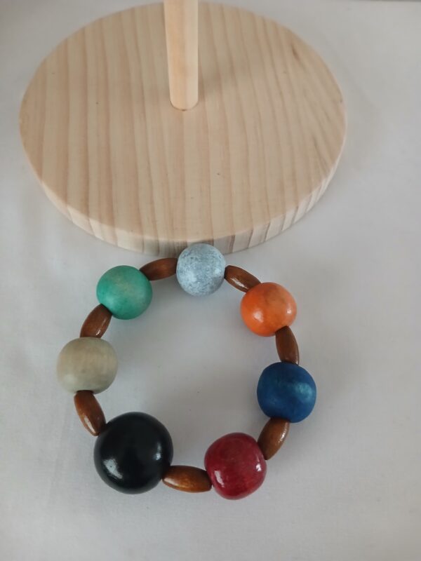 Wooden beads wrist bracelet B004