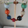 Wooden beads wrist bracelet B004