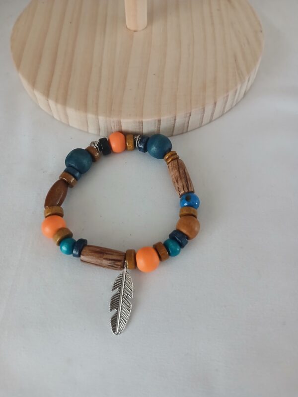 B0064 Wooden beads wrist bracelet B006