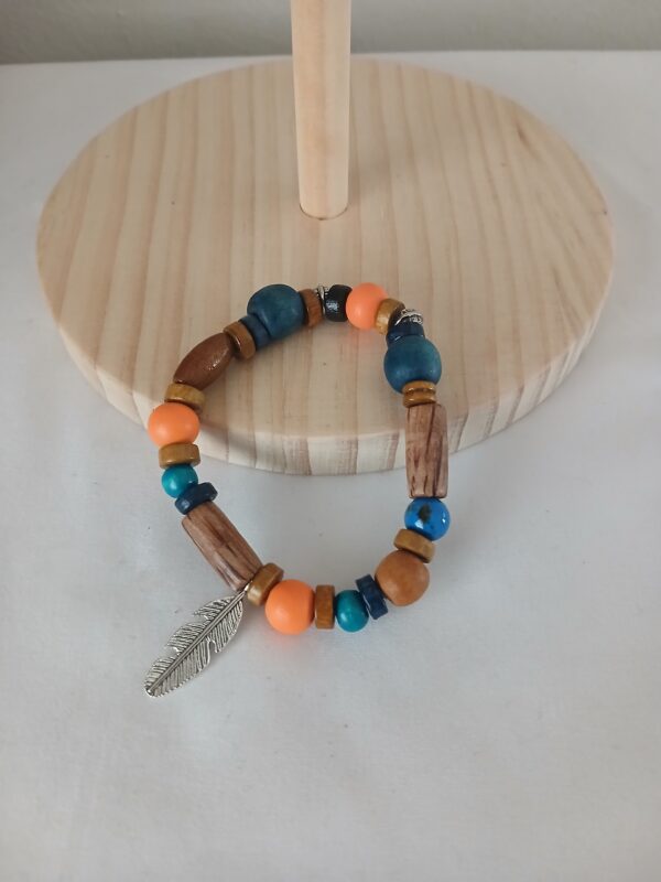 B0065 Wooden beads wrist bracelet B006