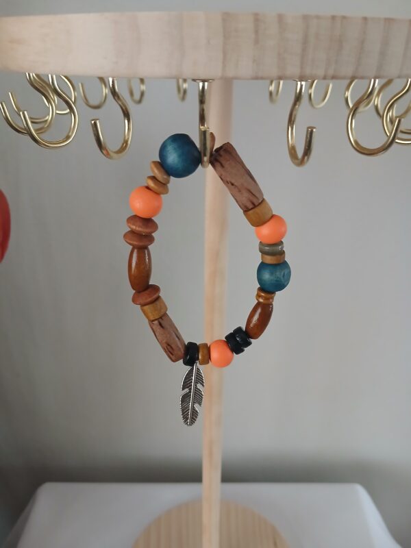 B0071 Wooden beads wrist bracelet B007
