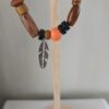 B0072 Wooden beads wrist bracelet B007