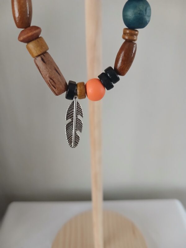 B0072 Wooden beads wrist bracelet B007