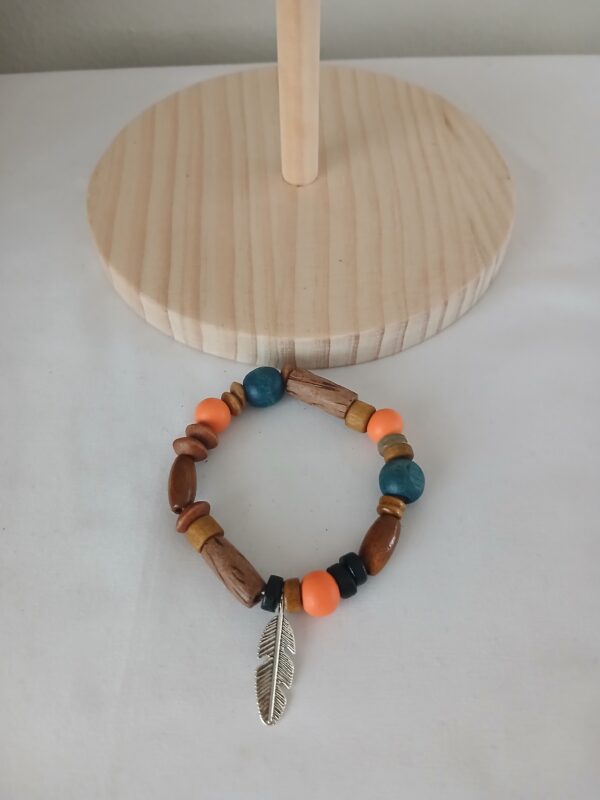 B0074 Wooden beads wrist bracelet B007