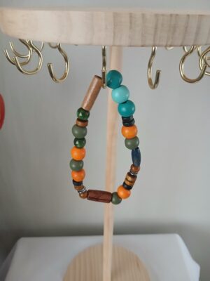 B0081 Wooden beads wrist bracelet B008