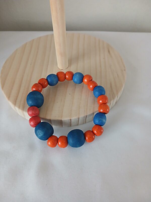 B0094 Wooden beads wrist bracelet B009