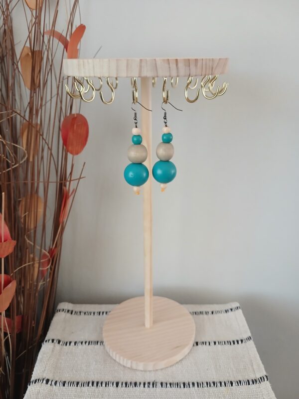 E0021 Wooden earrings E002