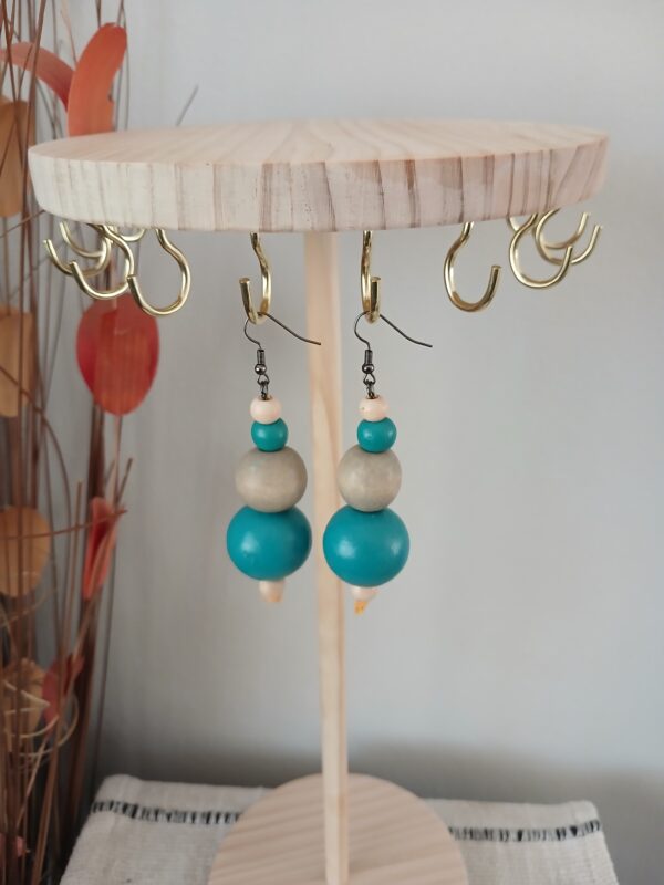 E0022 Wooden earrings E002
