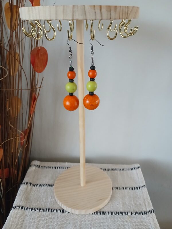 E0031 Wooden earrings E003