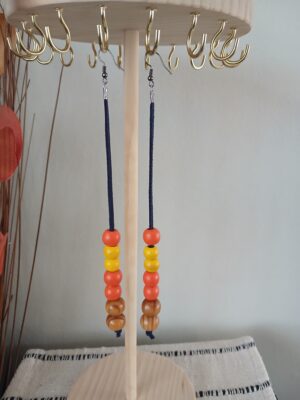 Wooden earrings E007