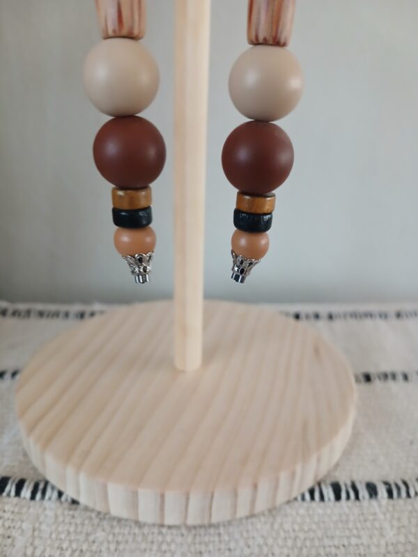 Wooden earrings E008