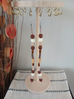 E0131 Wooden earrings E013