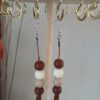 Wooden earrings E013