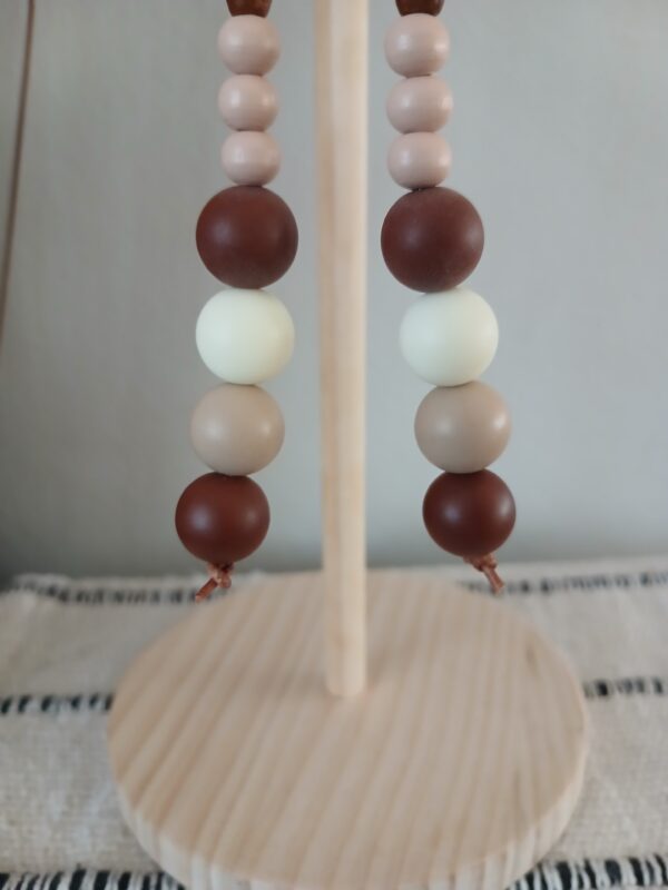 Wooden earrings E013
