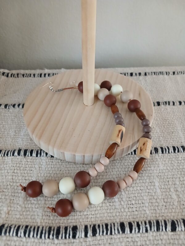 Wooden earrings E013