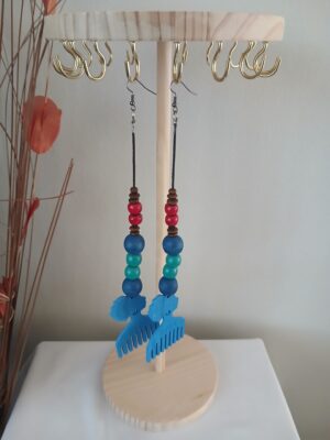 E0141 Wooden earrings E014
