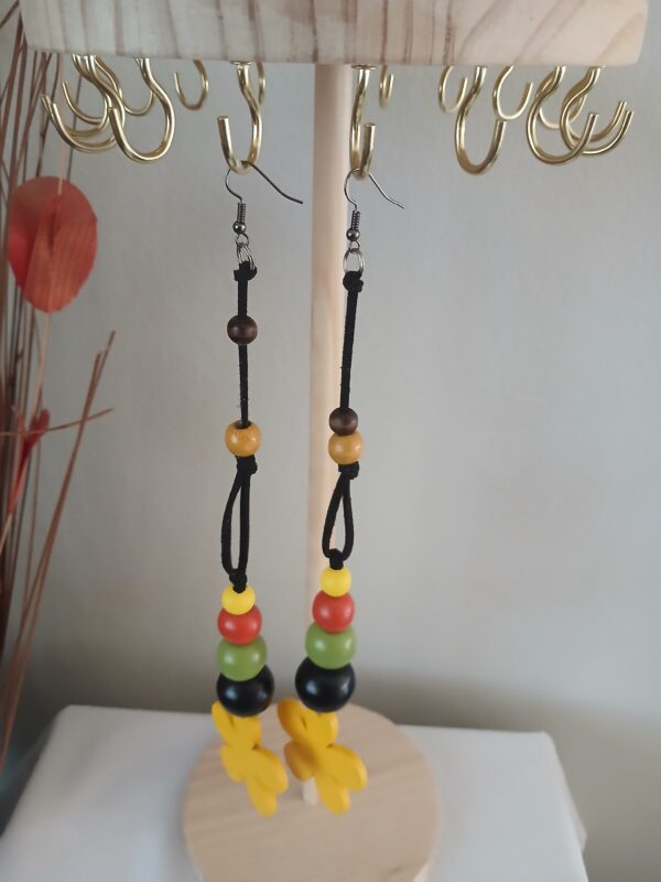 Wooden earrings E015
