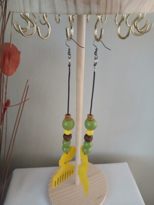 E0161 Wooden earrings E016