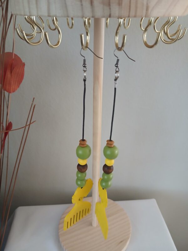 Wooden earrings E016
